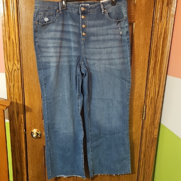 NWT Sonoma Wide Leg Jeans - Picture 1 of 5